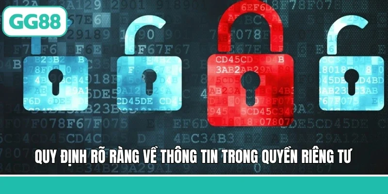 Quy định rõ ràng về thông tin trong quyền riêng tư